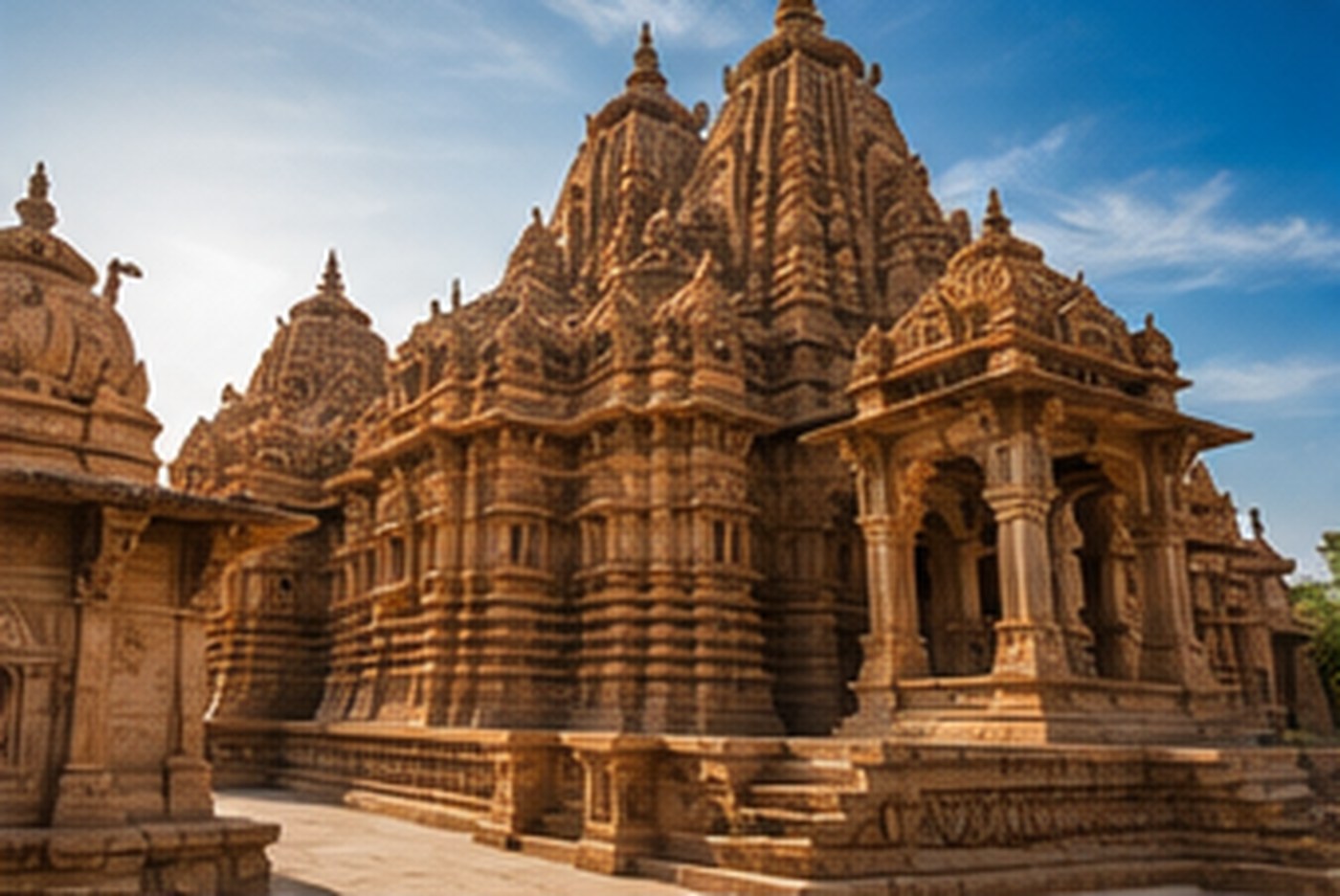 Sandstone temple heritage in Rajasthan